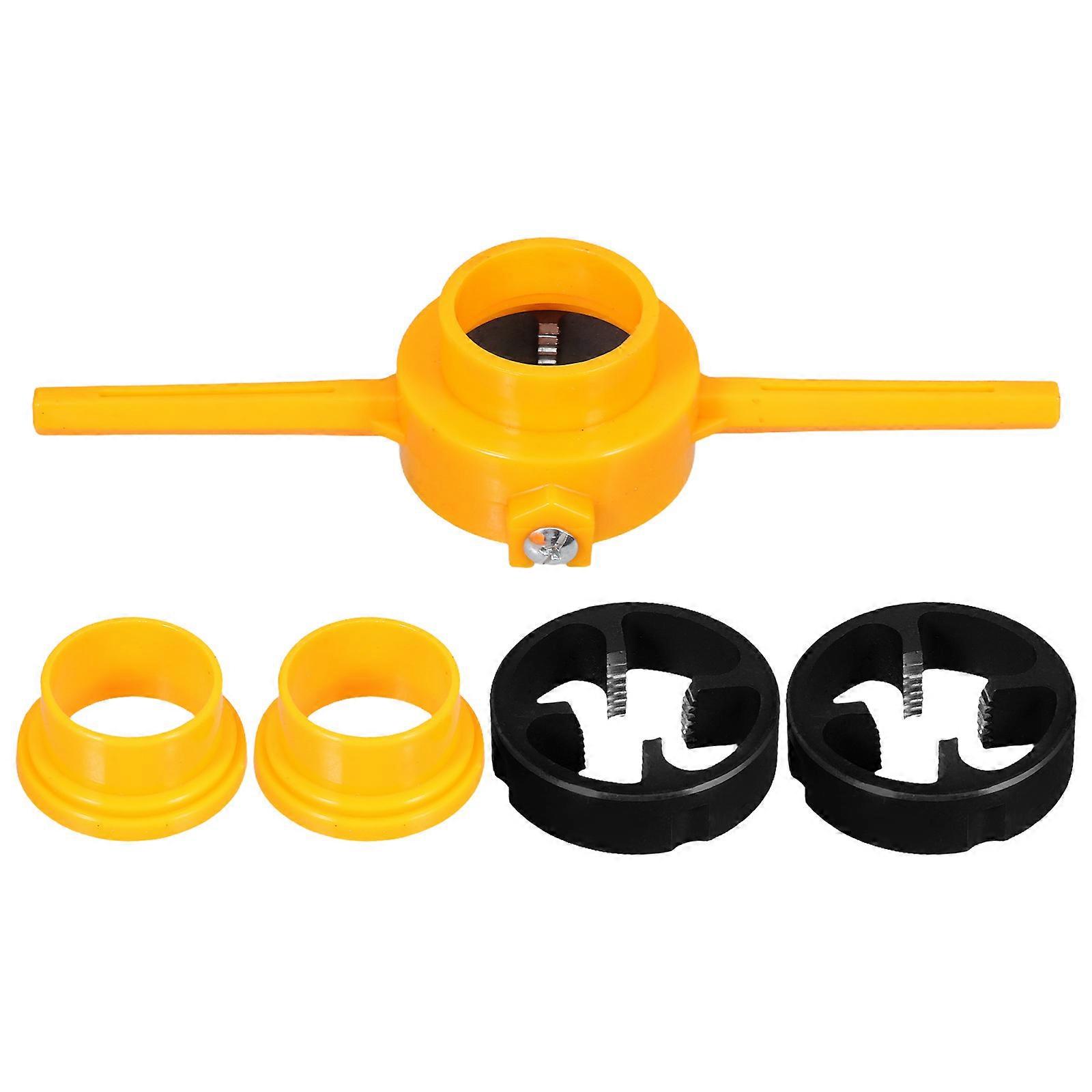 Tap Threader Threading Die for Home Use Orange 19.00X7.00X3.50CM Water Tube Repair 1 Set