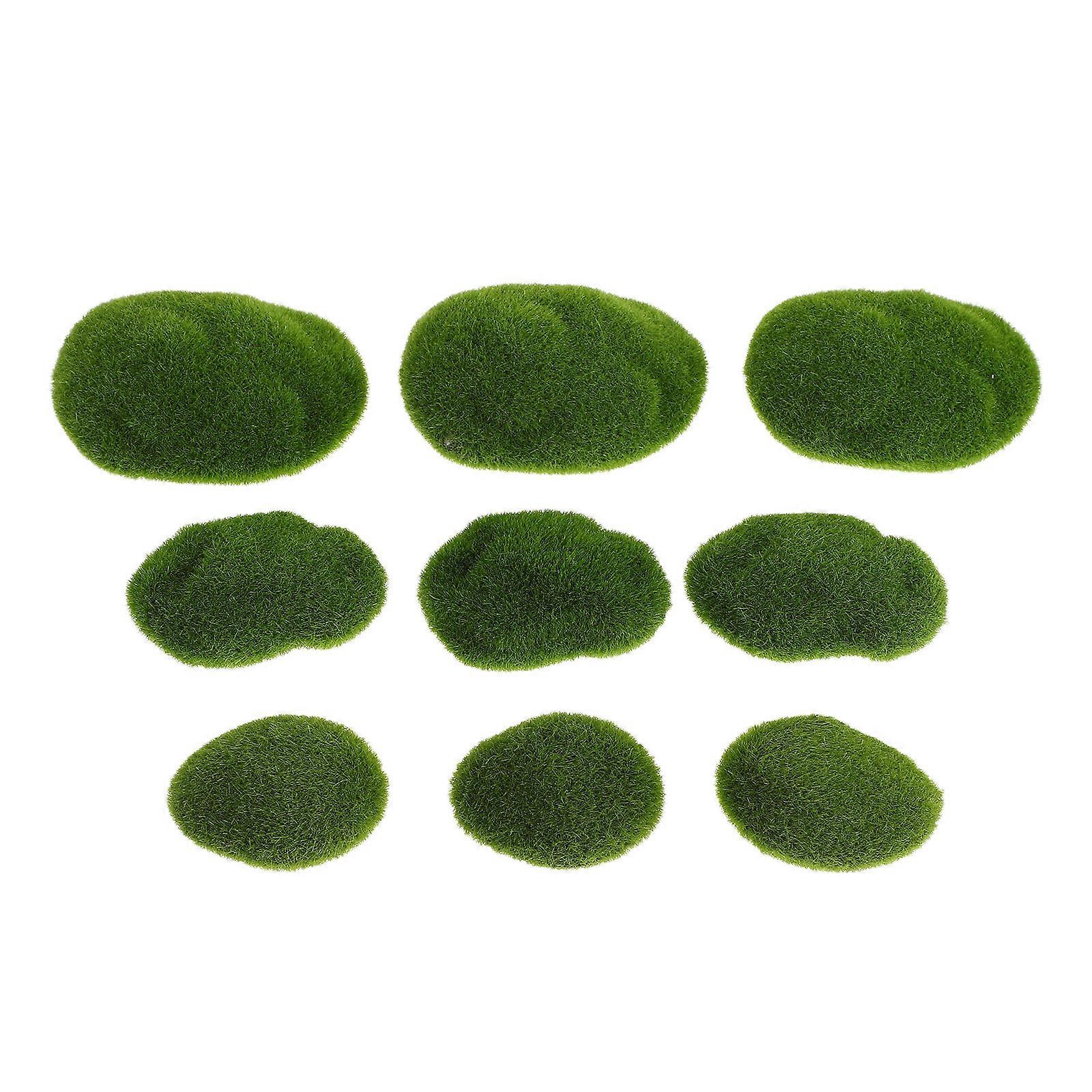 Artificial Moss Stones Realistic Appearance Diy Projects Indoor Use 50Pcs