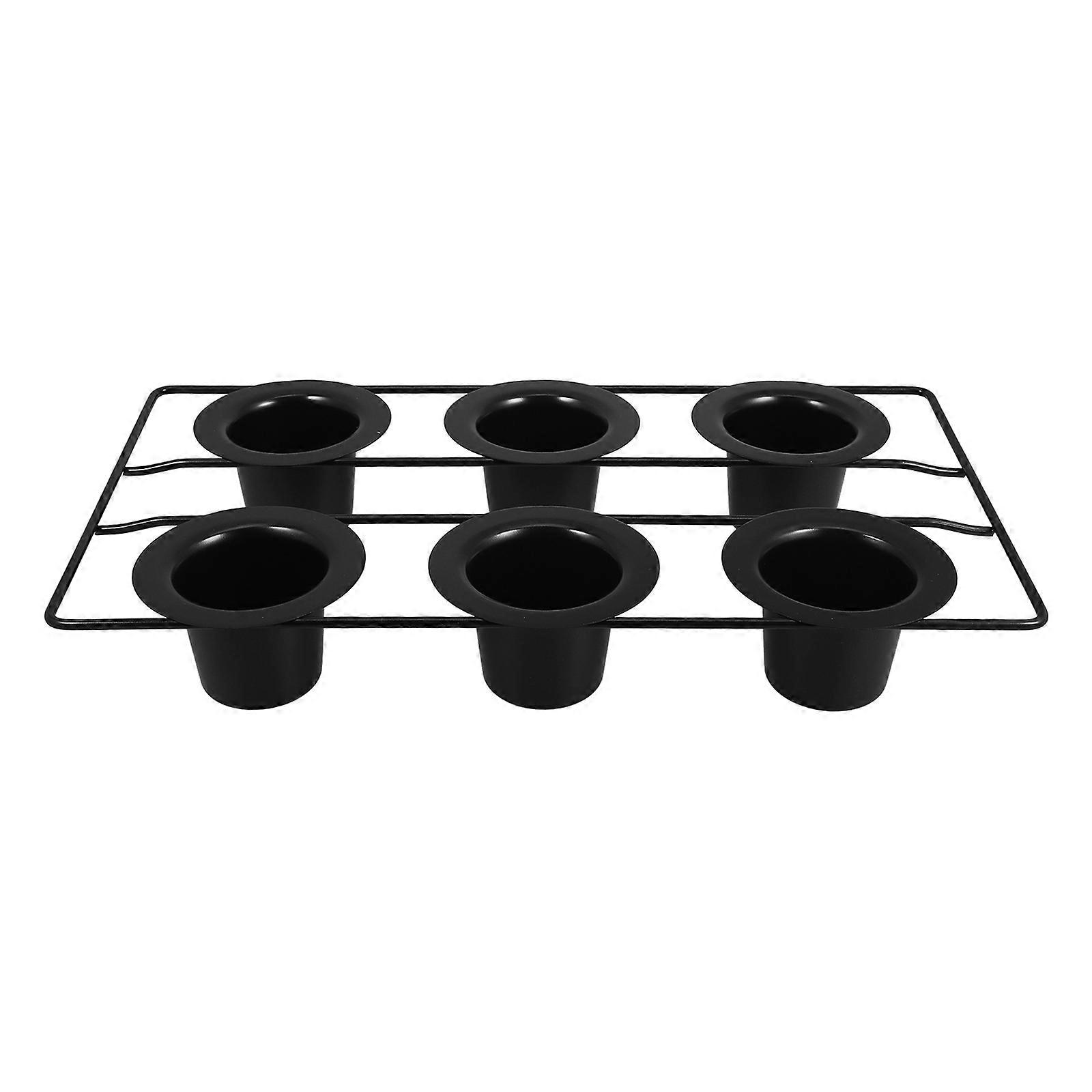Thickened Carbon Steel Nonstick Muffin Pan for Jumbo Cupcakes, Black Finish, Easy Release & Cleaning, Oven Safe Baking Mold for Home Kitchen