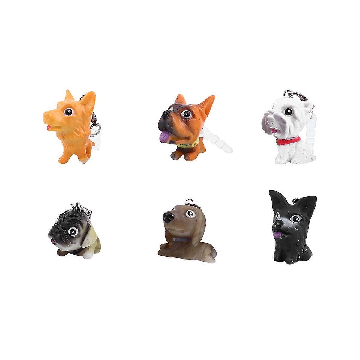 1set Cartoon Dog Dust Plugs Smartphone Dustproof Charms Random Colors Durable Stylish Dog Designs For Phone Decoration