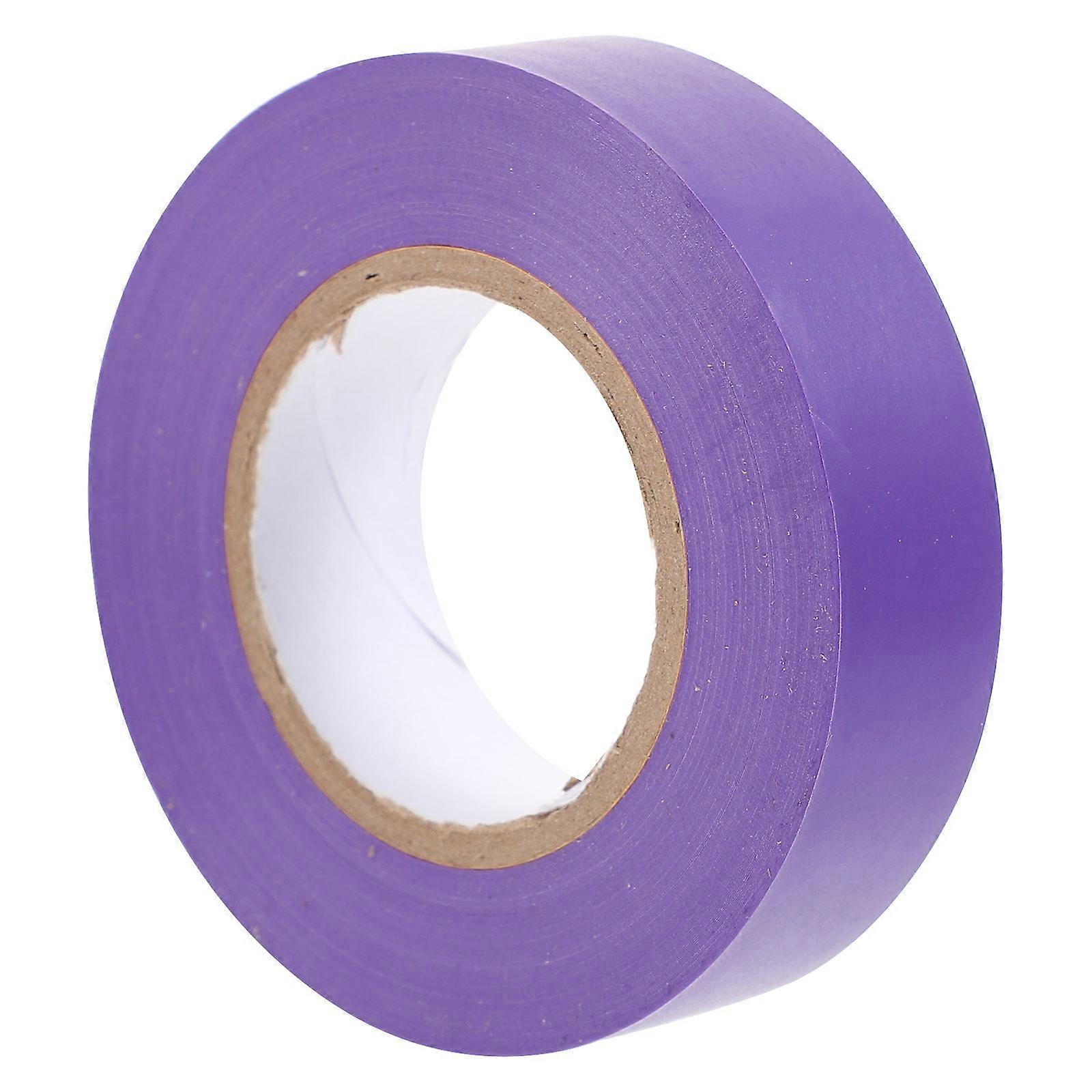 Self Adhesive Electric Tape Insulated Electrical Tape Moisture Proof Diy Hobbyists Daily Life Usage Purple 1Set