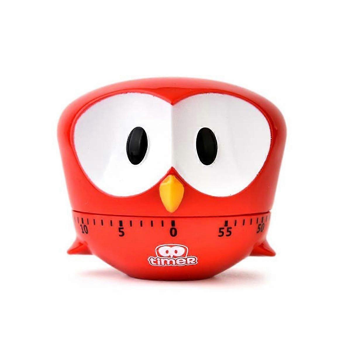 Mechanical Rotating Egg Timer for Kitchen,0~60 Minutes Timer for Mulitpurpose(Red)