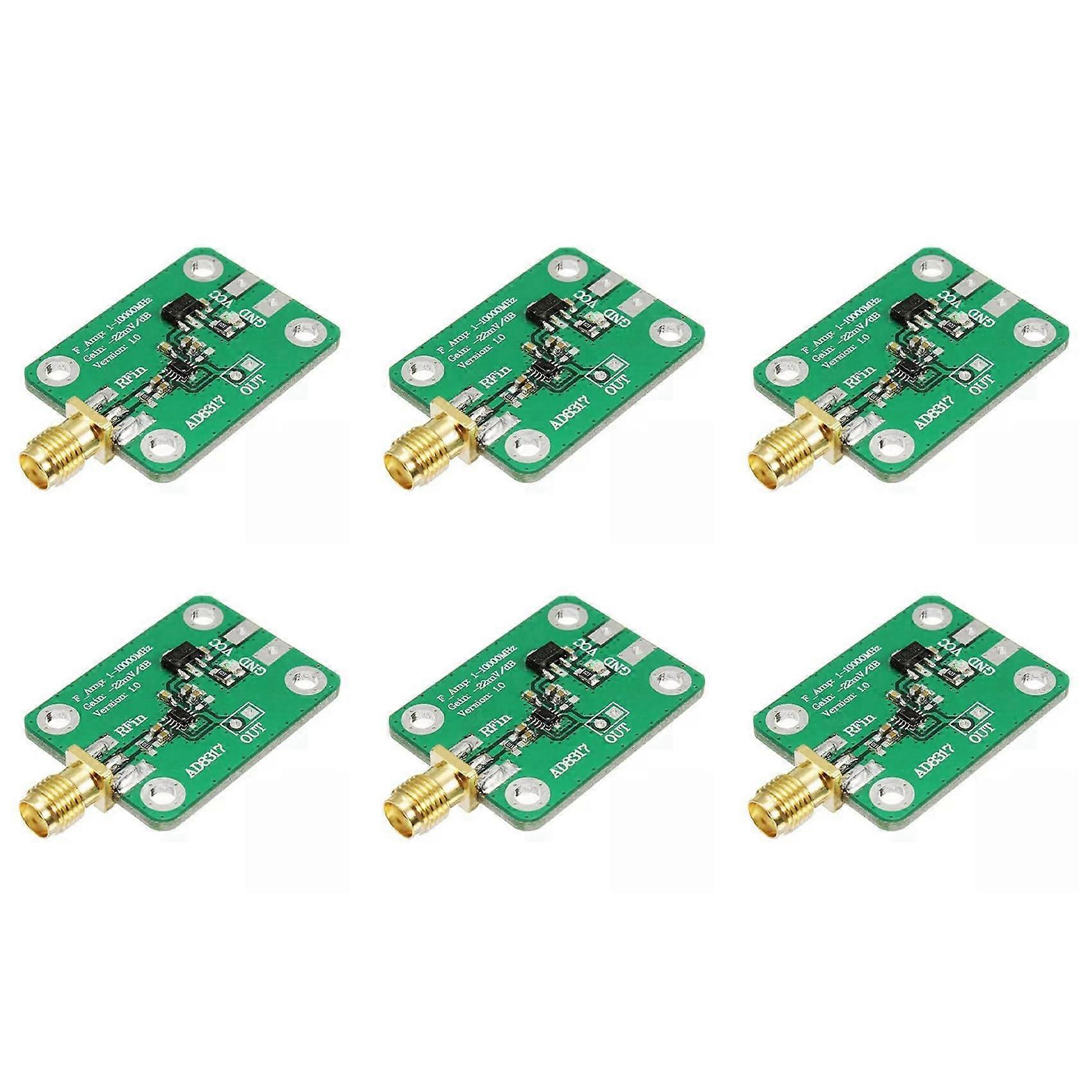 6X AD8317 Logarithmic HighSpeed Detector Log Detector Signal Log Output Power Meter 1M10000MHz Controller Ref: 9752