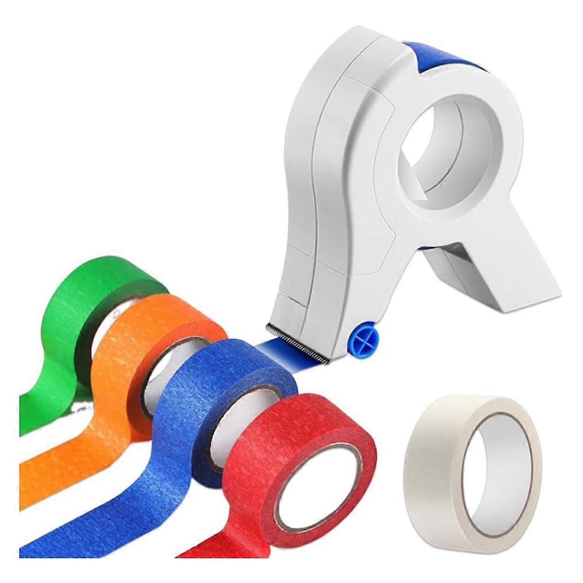 Masking Paint Tape Applicator, Portable Masking Paint Tape Dispenser Cutter Tightly Seals Tape to V