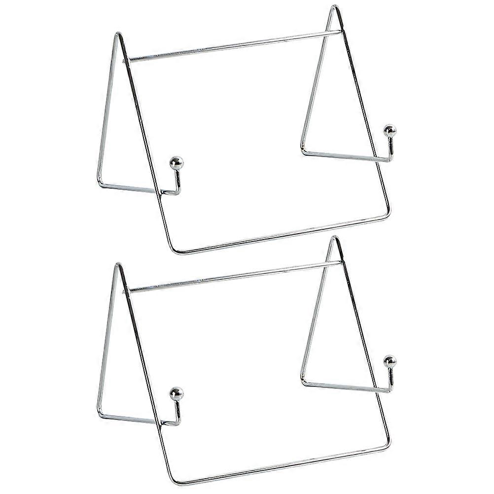 Computer Holder for Desk Iron Laptop Stand Stability Enhancement Simple Design 2Pcs