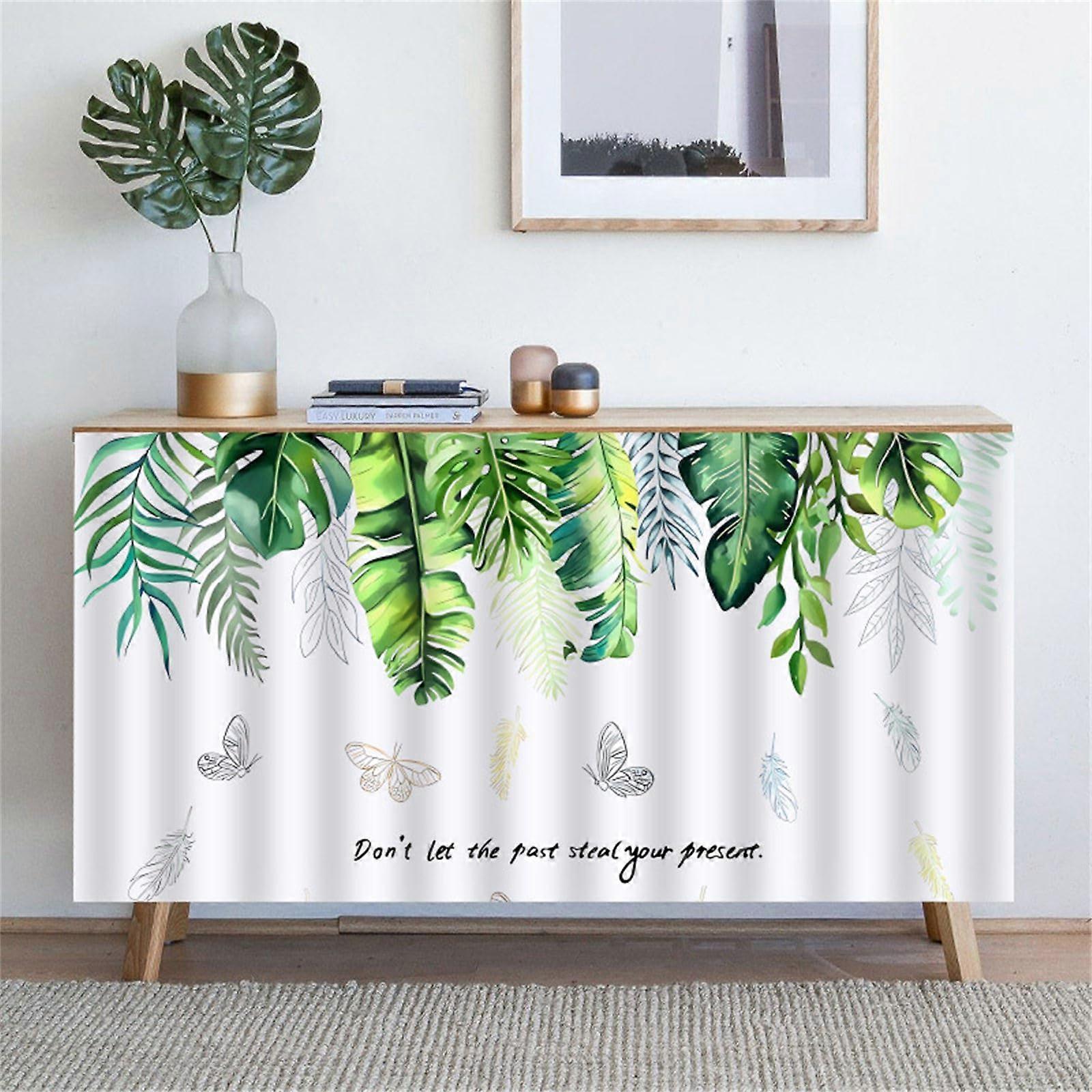 Cabinet Curtain With Velcro Tape Self-Adhesive Privacy Curtain For Kitchen Dustproof Butterfly Pattern 70 x 100 cm 1 Pack