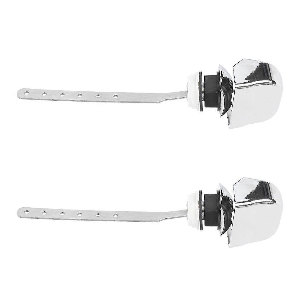 Toilet Cistern Side Lever Home Use Toilet Tank Flush Lever .00X5.00X2.50cm Easy to Install 2Pcs