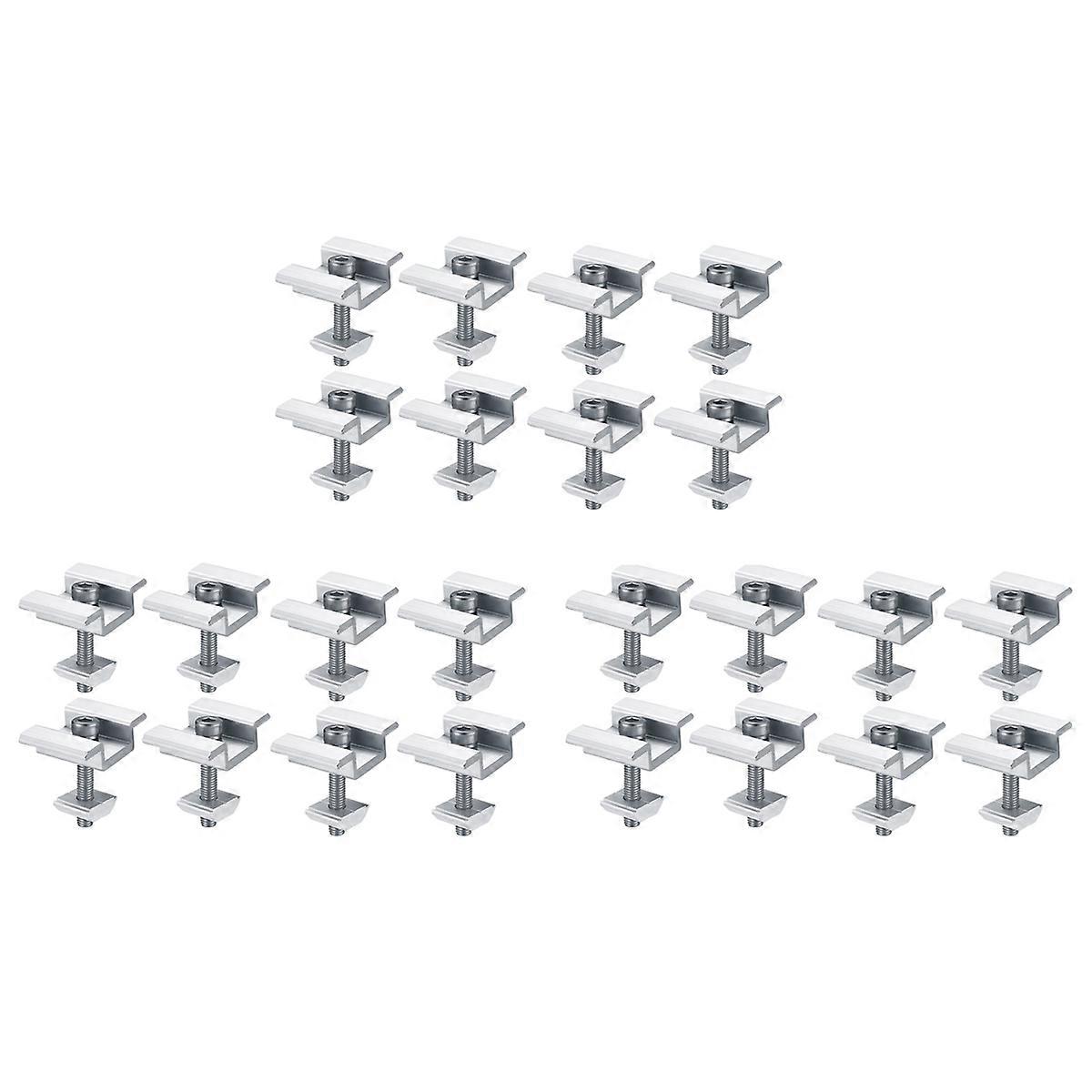 8Pack Solar Panel Mounting Brackets, Solar Panel End Clamps, Centre Clamps, for PV Solar Panel Solar