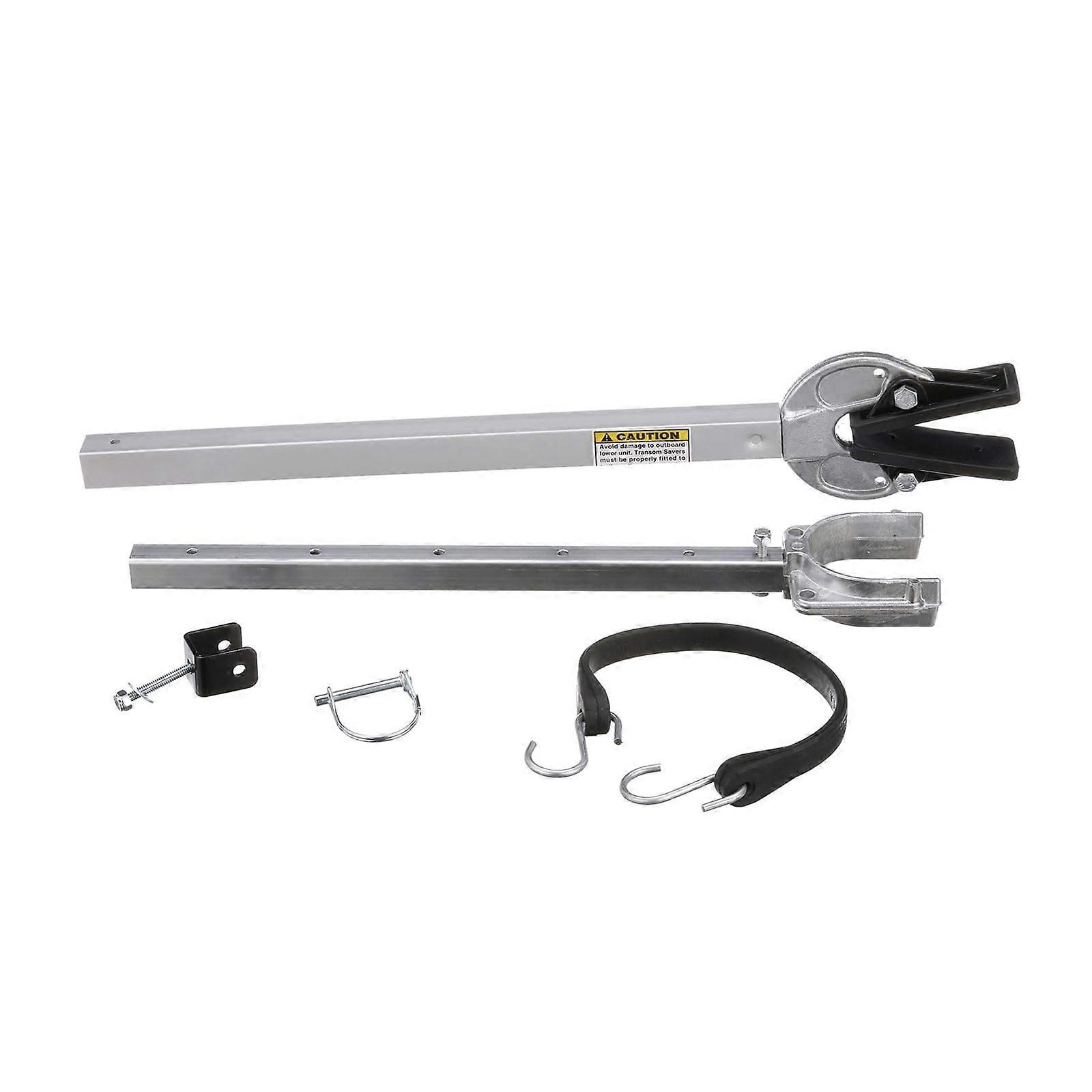 Adjustable Boat Stern Protection Bumper, Shock Absorption, Rubber Material, Steel Color, Motor Mount Compatibility