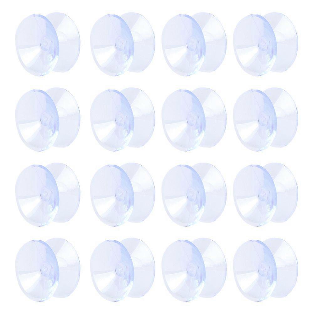 16pcs Soft Glass Table Top Bumper: Anti Slide and Scratch 35 mm Transparent Non-Adhesive Rubber Pads for Table Top Spacer to Avoid The Movement of Gla