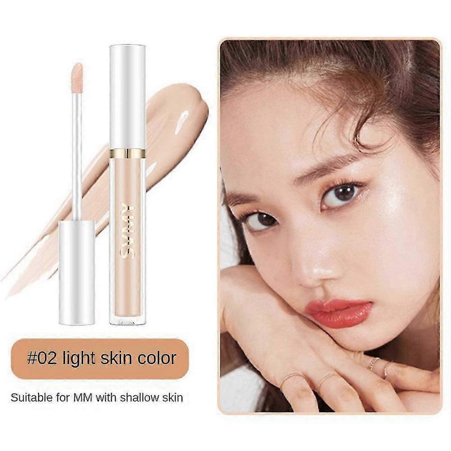 4 Colors Liquid Concealer High Covering Moisturizing Oil Control Foundation Invisible Pores Dark Circles Freckle Face Makeup