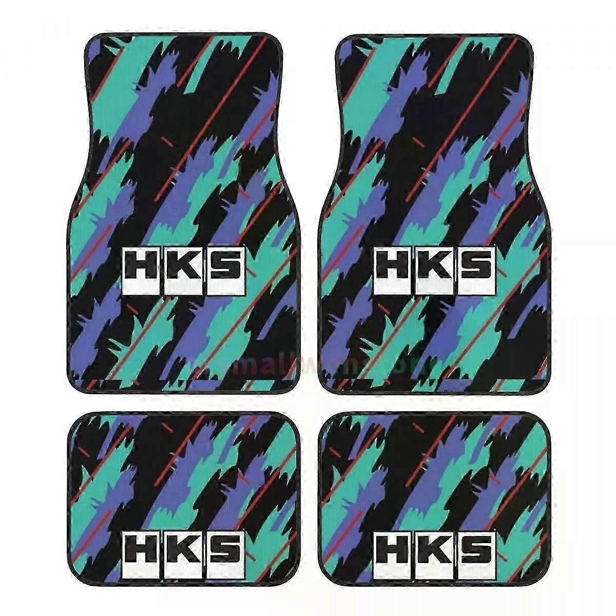 Heavy Duty Retro Pattern Car Floormat Rubber Floor Mats Carpet Protection for Most Vehicles