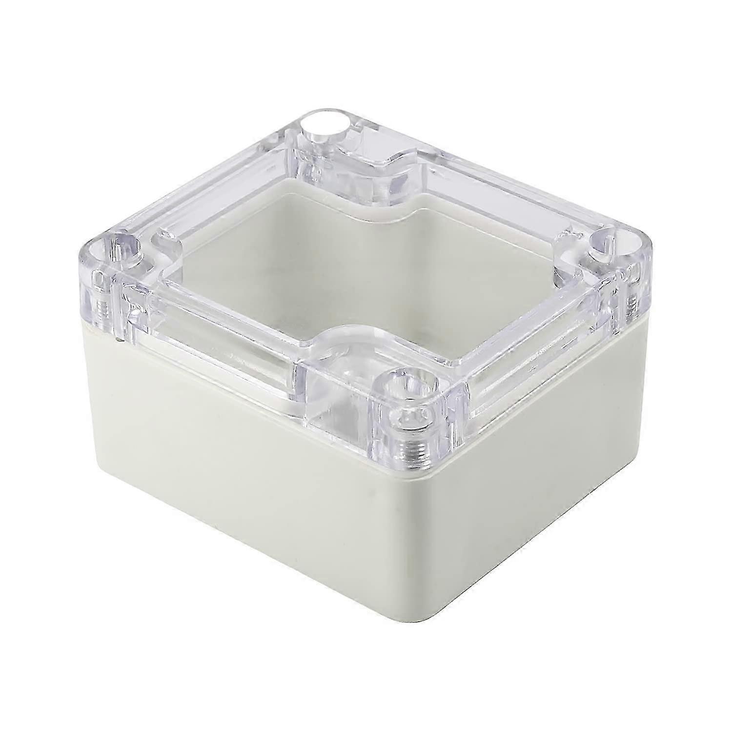Dustproof ABS Junction Box - Clear Cover Electrical Enclosure Suitable for Outdoor Use