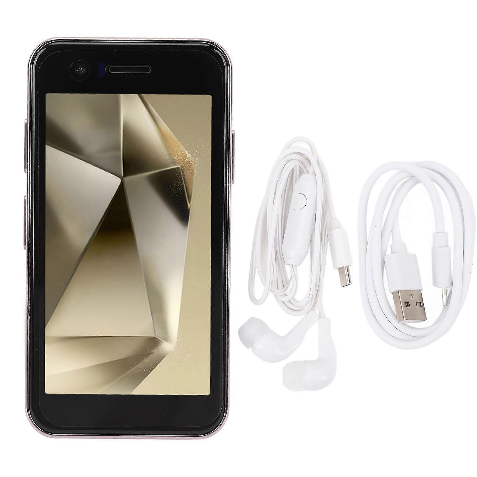 S24 Pink Smartphone: 3.5" Android 10, Face Unlock, Dual SIM, 4GB+64GB, 8MP Camera
