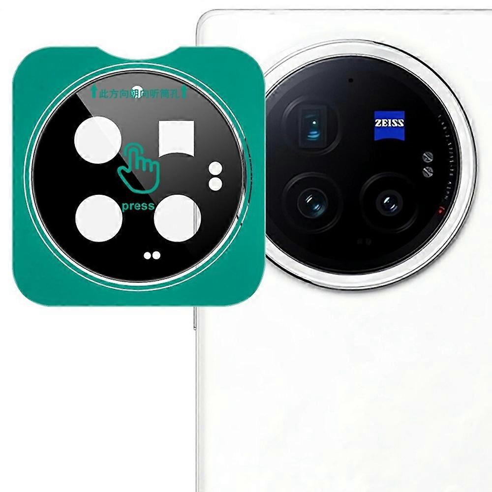 IMAK For vivo X Fold3 Pro Tempered Glass Camera Lens Protector with Self-Positioning Frame (Black