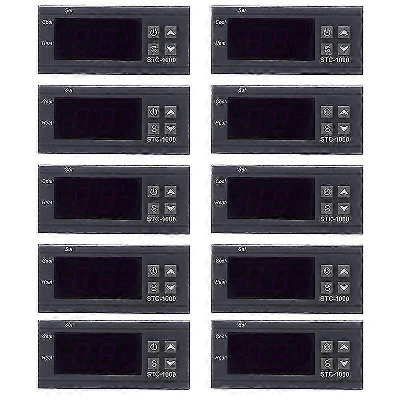 10x 220v Digital Stc-1000 Temperature Controller Thermostat Regulator+sensor Probe Boris