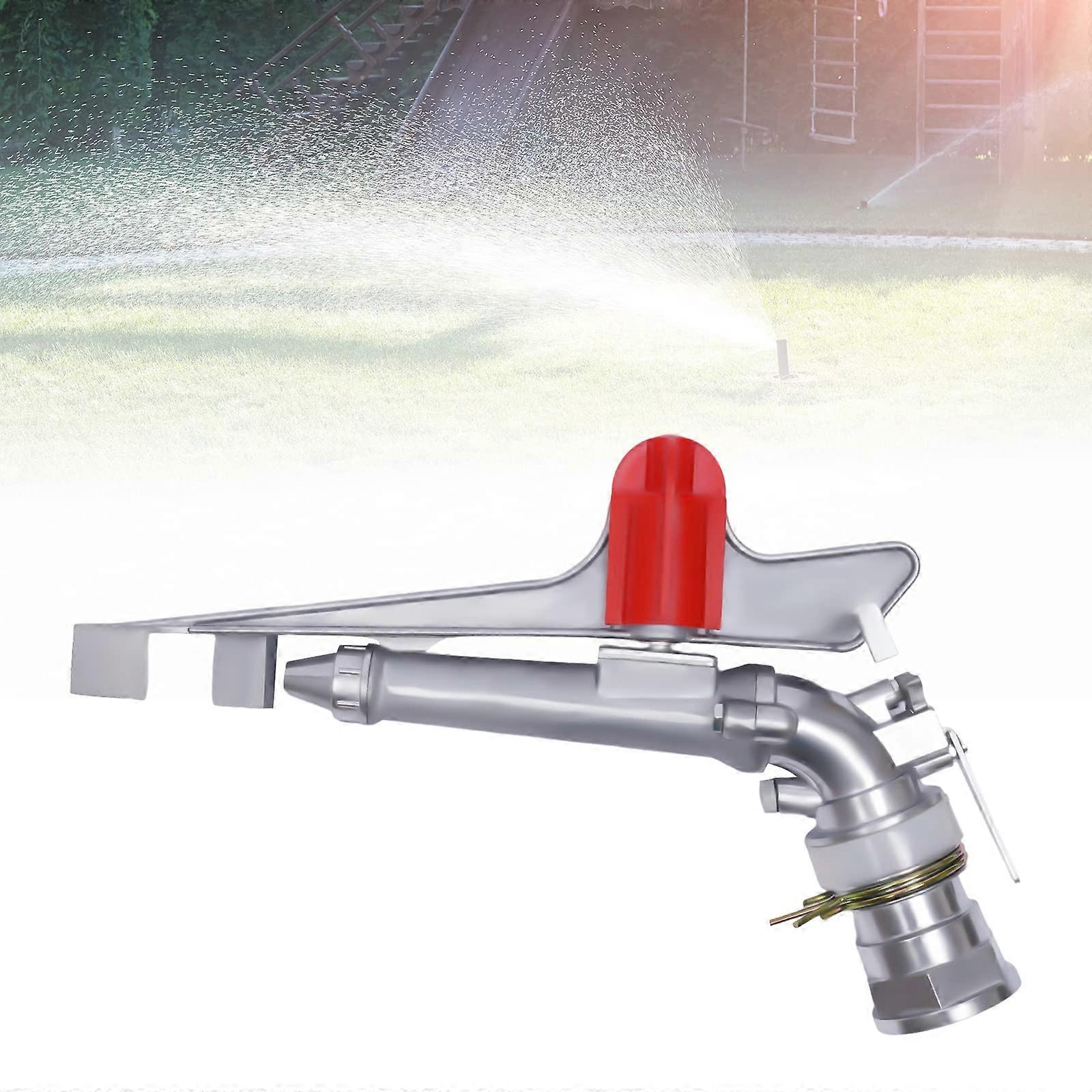 2-Inch Agricultural Irrigation Spray with Large Impact Area, 360° Adjustable Sprinkler System for Farm Watering