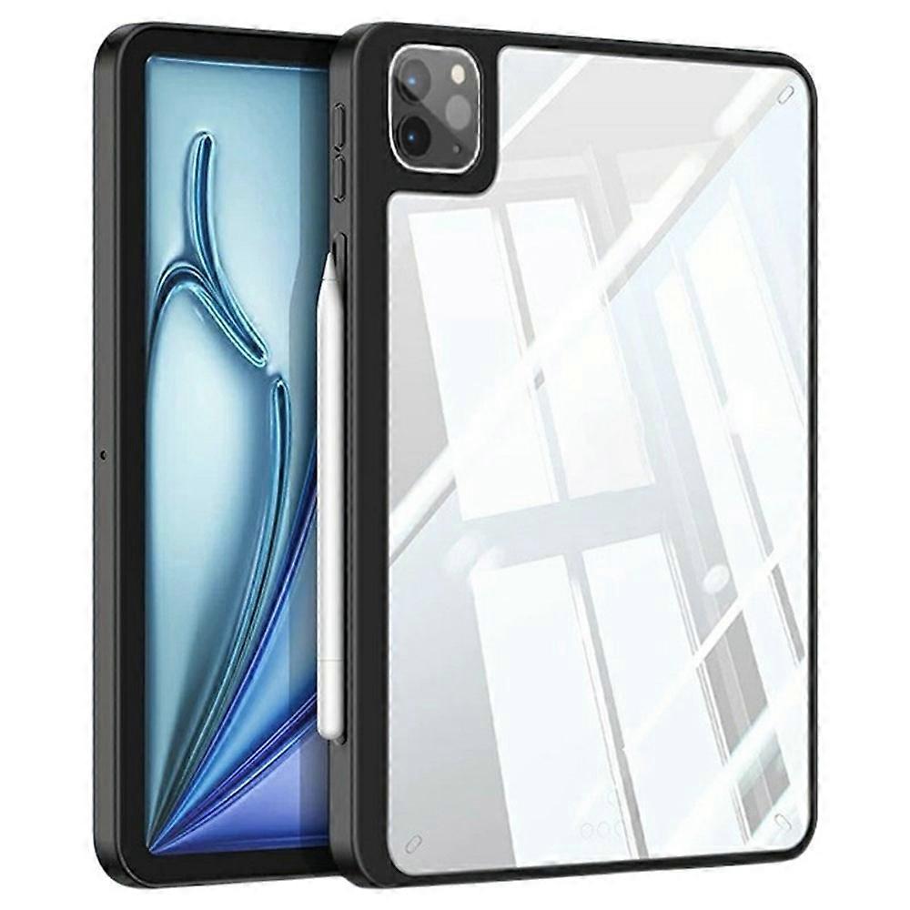 Compatible For iPad Air 13 (2025) / (2024) / Pro 13 (2024) Case TPU + Acrylic + PC Matte Shockproof Tablet Cover