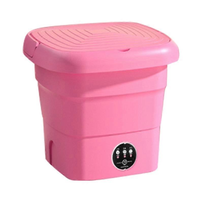 4.5L Mini Collapsible TPE+PP Washing Machine Smart Timing for Underwear Cleaning, EU Plug