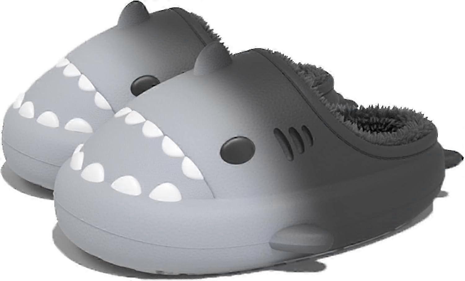 Warm Cozy Shark Slippers for Adults, Non-Slip Waterproof House Cloud Slides