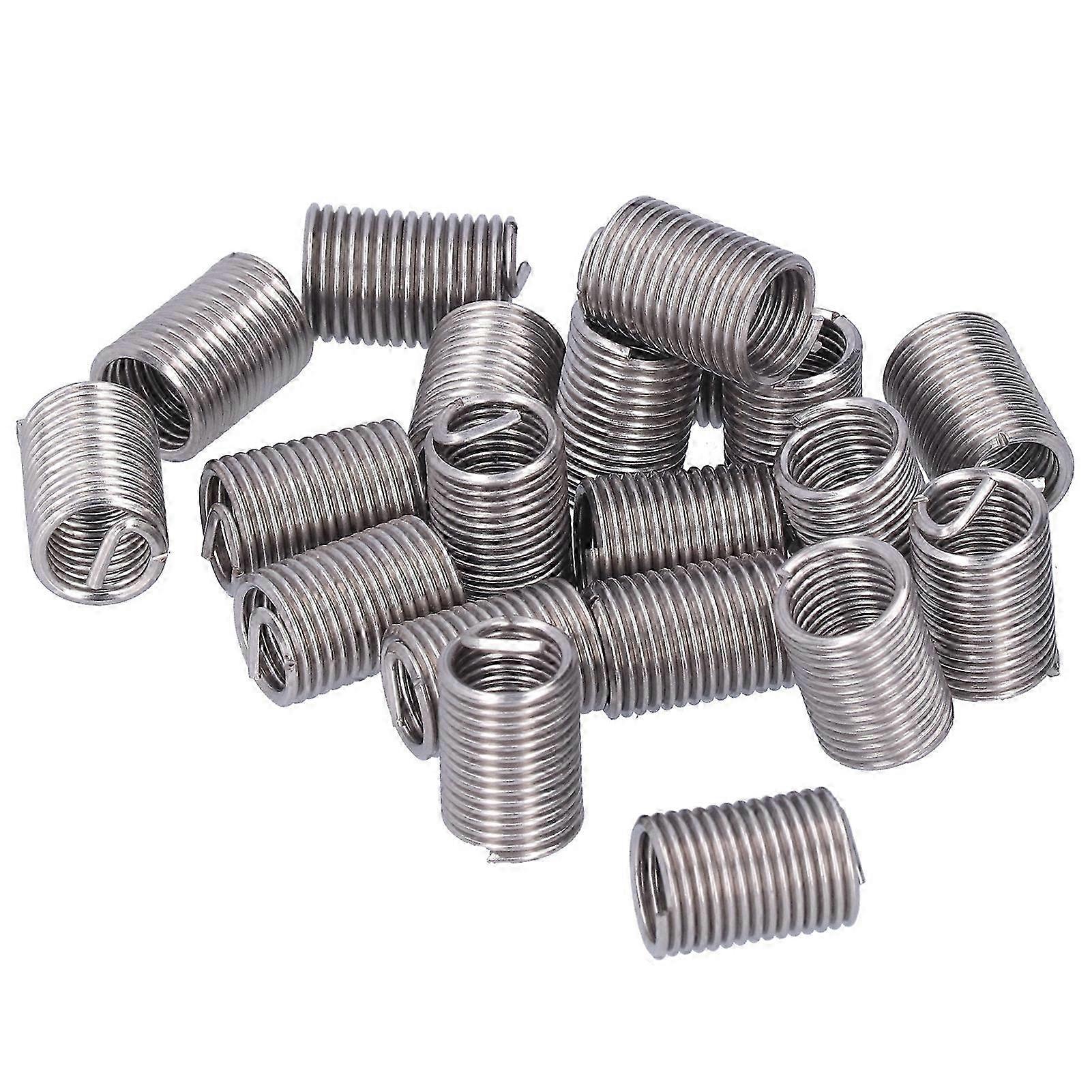 20 Pcs M12 x 1.75 Thread Repair Insert Nuts Coiled Wire Extensions
