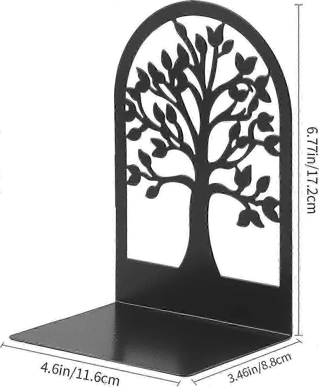 Metal Book Holders, Scratch-resistant Holders for Office, School and Home, Book and CD Dividers (2 pieces)