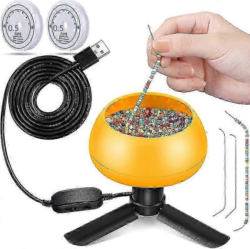 Takı yapımı için DIY elektrikli boncuk pikap seti, dönen boncuklar için ayarlanabilir hız