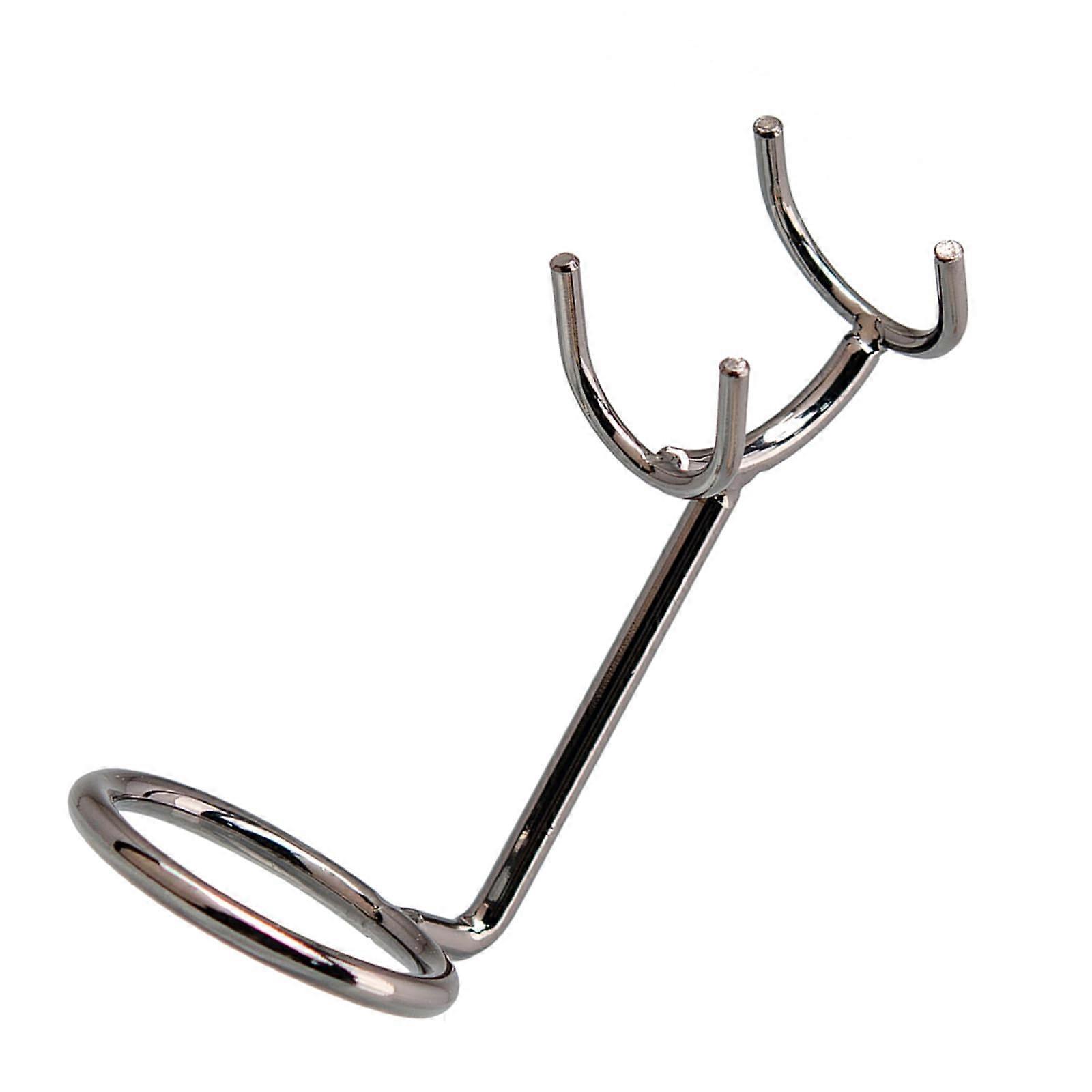 Curved Razor and Brush Stand Metal Shaving Holder, Manual Shaving Stand, Soap Dish, Galvaerender Razor Stand