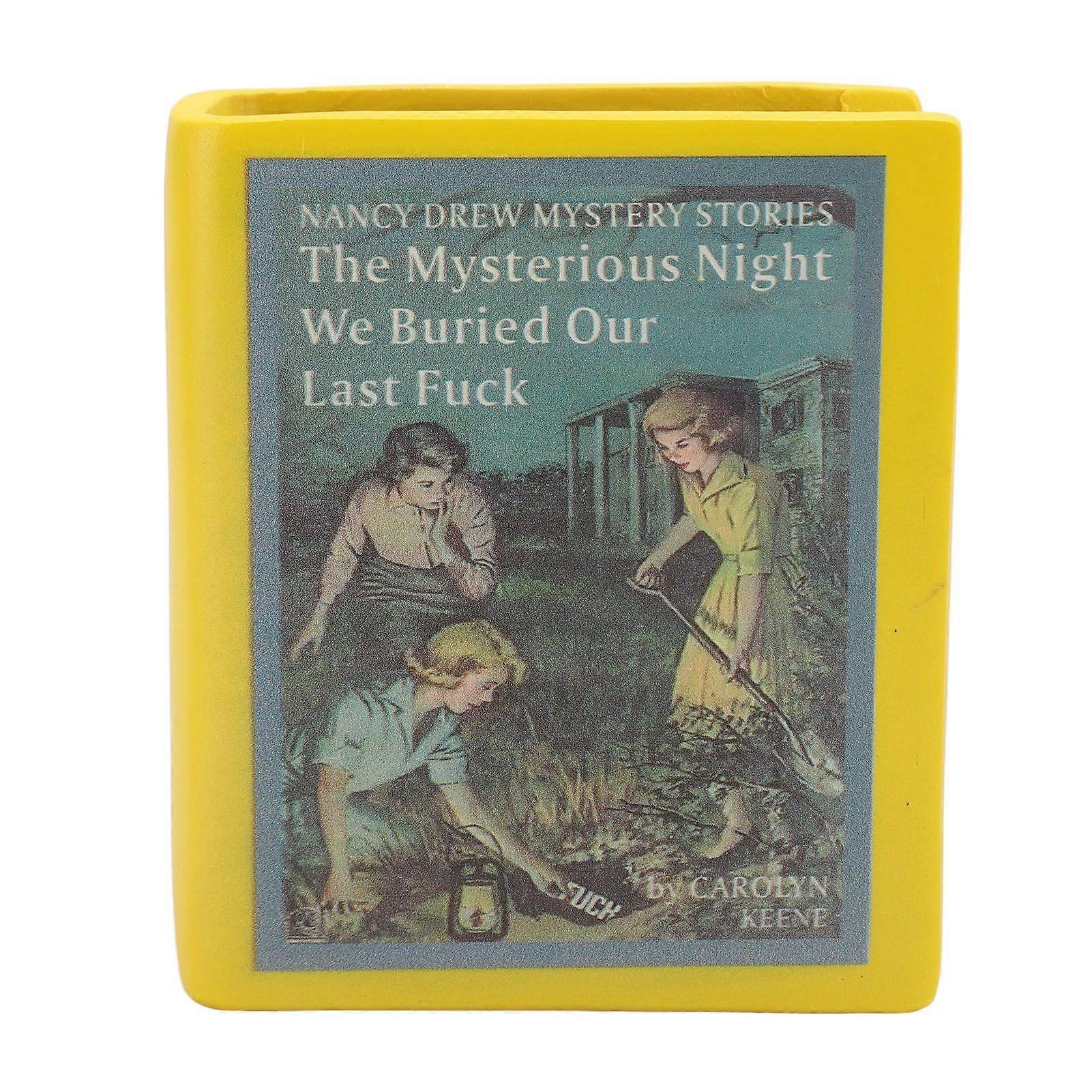 2025 Último modelo Jarrón con forma de libro Suavemente Maceta con forma de libro de resina