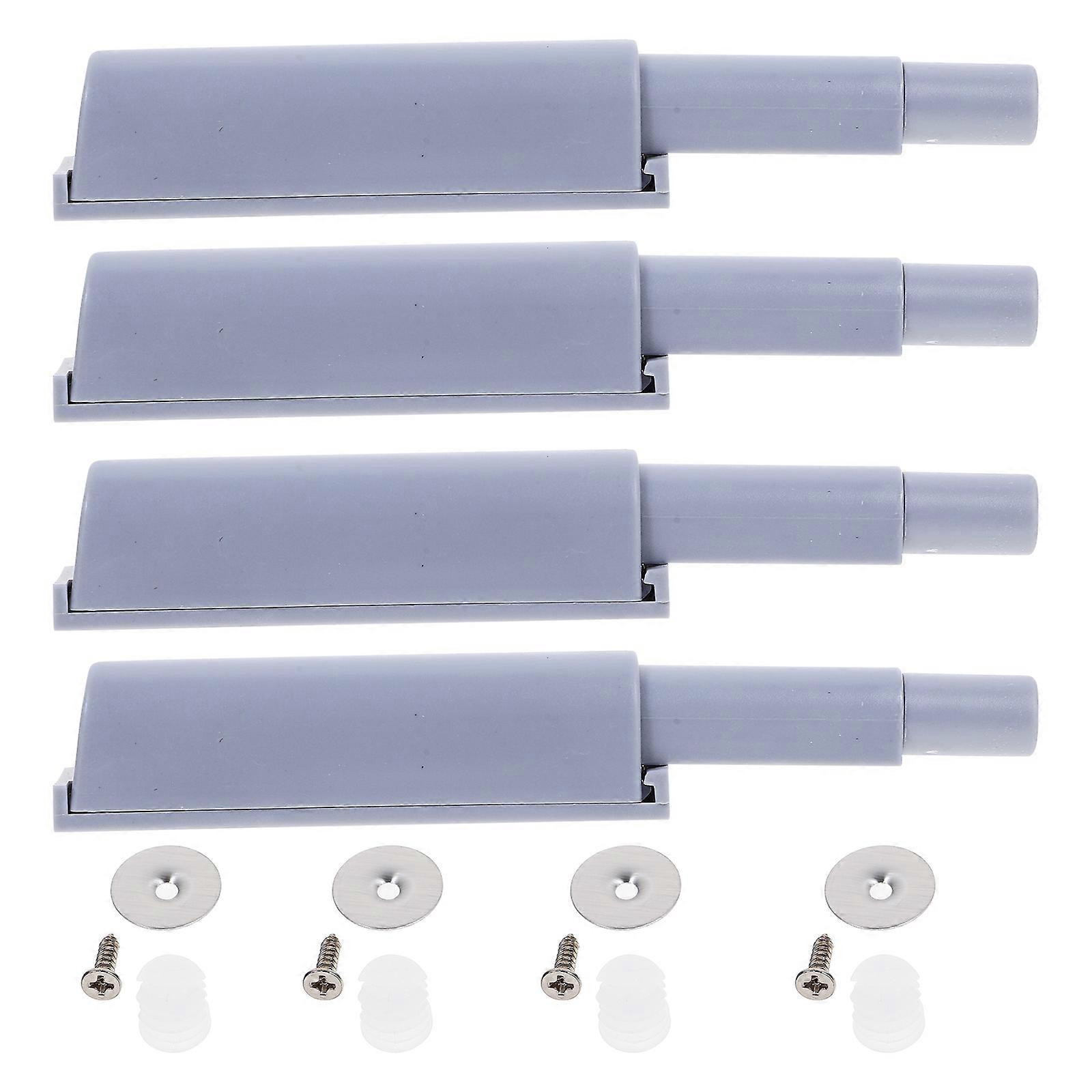 4pcs Magnetic Push to Open Cabinet Latches for Easy Installation – Smooth Closure Door Catches for Kitchen Cupboards and Wardrobes