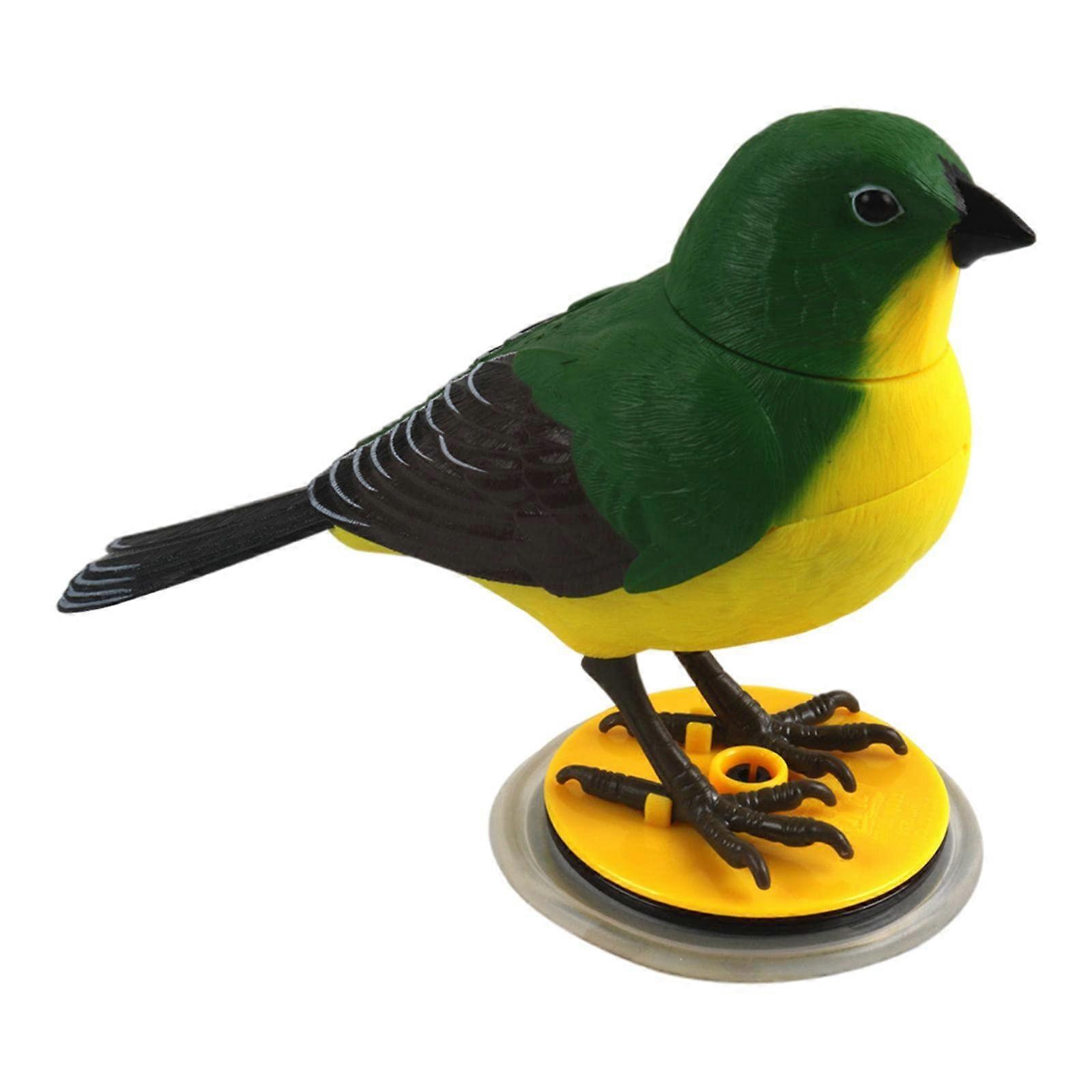 Singing and Chirping Bird Sound Activated and Battery Operated Parrot Toy Electric Bird Figure Toy with Voice Control