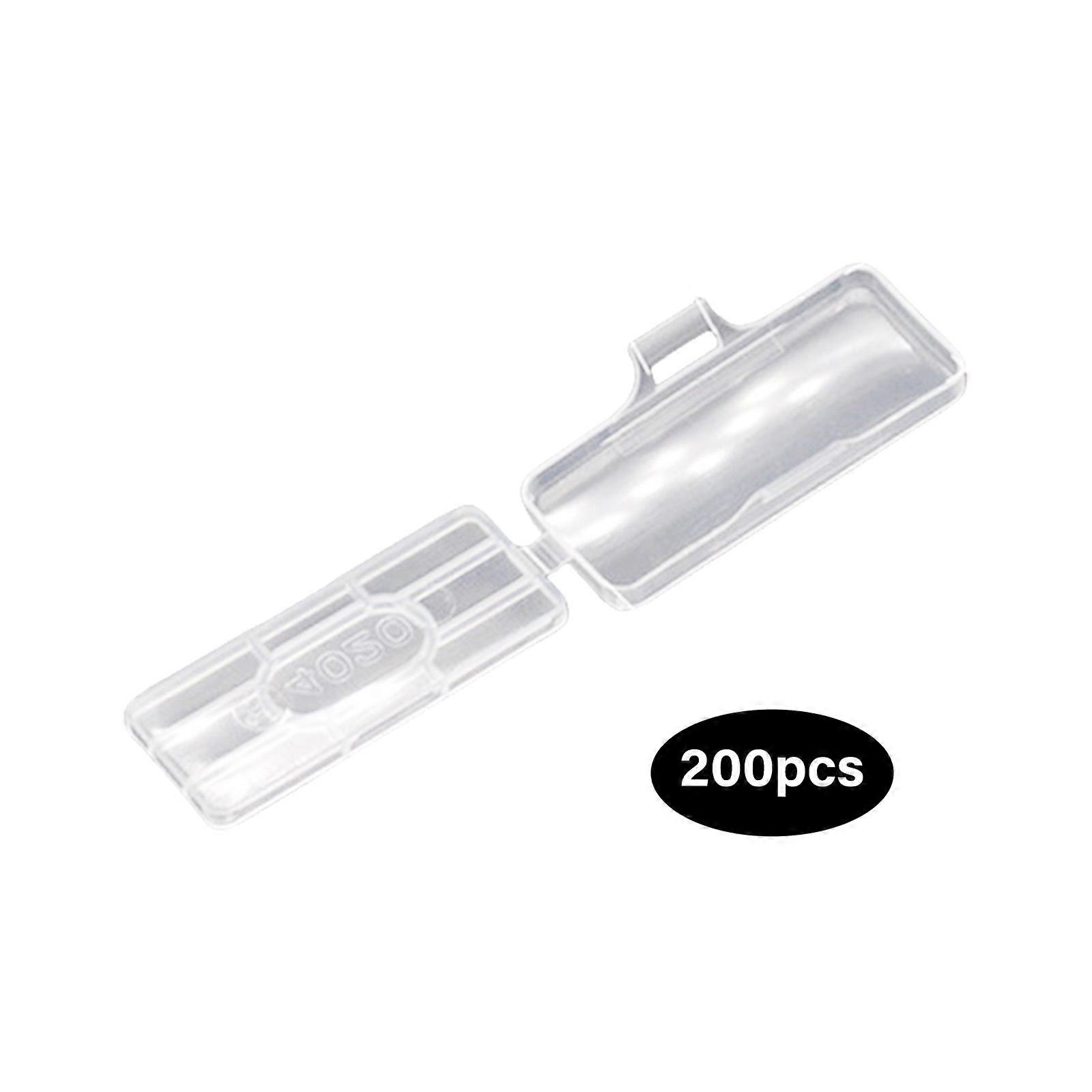 200Pcs Cable Labeling Clip With Interchangeables Industrial Waterproof Case for Machine Networks Wire Daily Use 4020