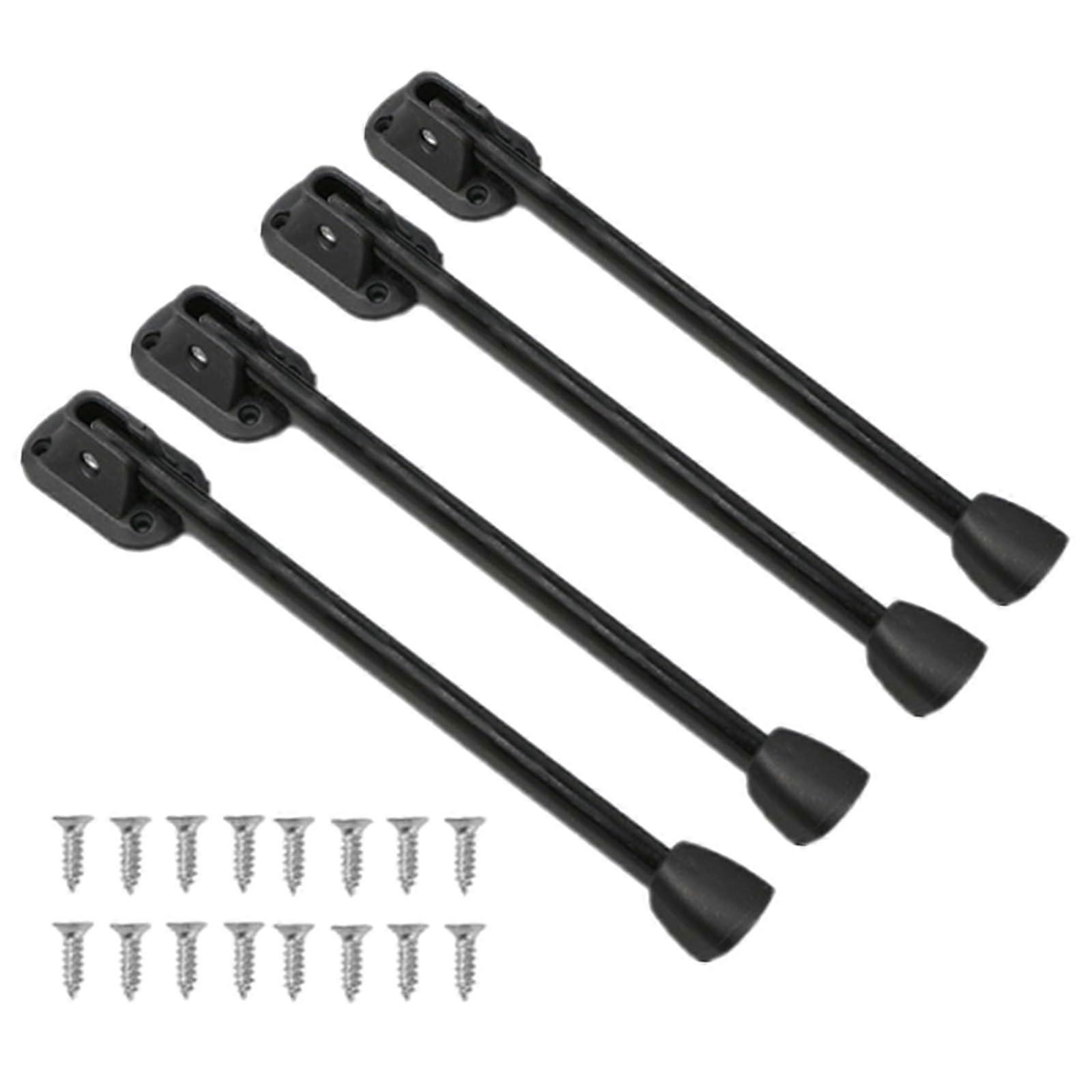 Folding table leg extensions made of iron, clamp bracket with horseshoe base for practical storage faux furniture projects