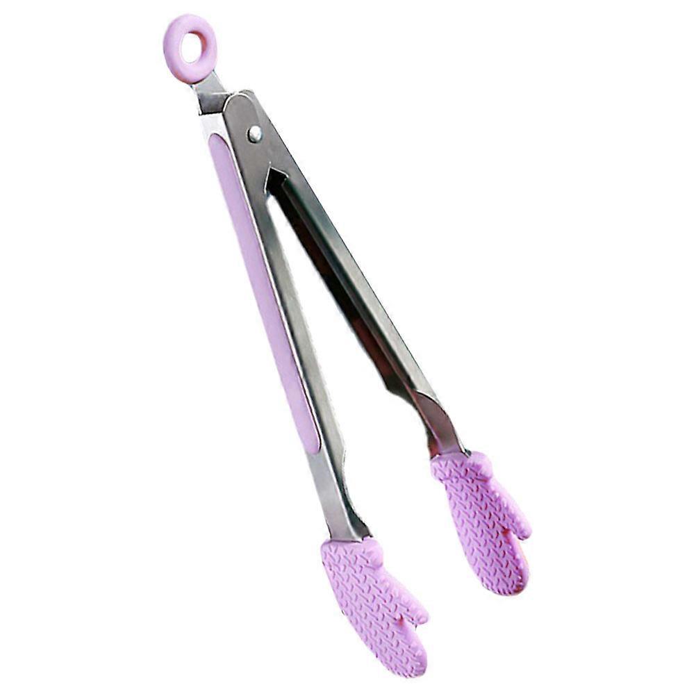 Anti-Scalding Cooking Tongs Food Clip Silicone Ergonomic Design Home Users .50X2.50X2.00CM 1Pcs