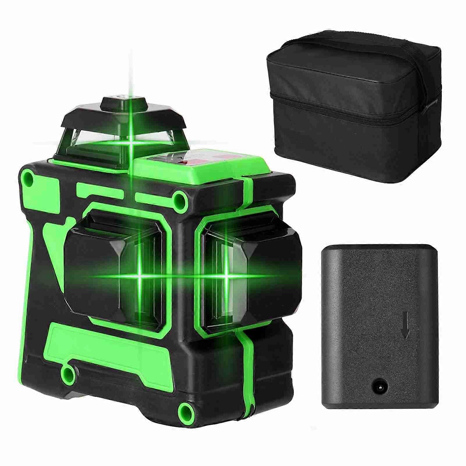 Multifunctional 3D 12 Lines Laser Level Tool Vertical Horizontal Lines with Self-leveling Function