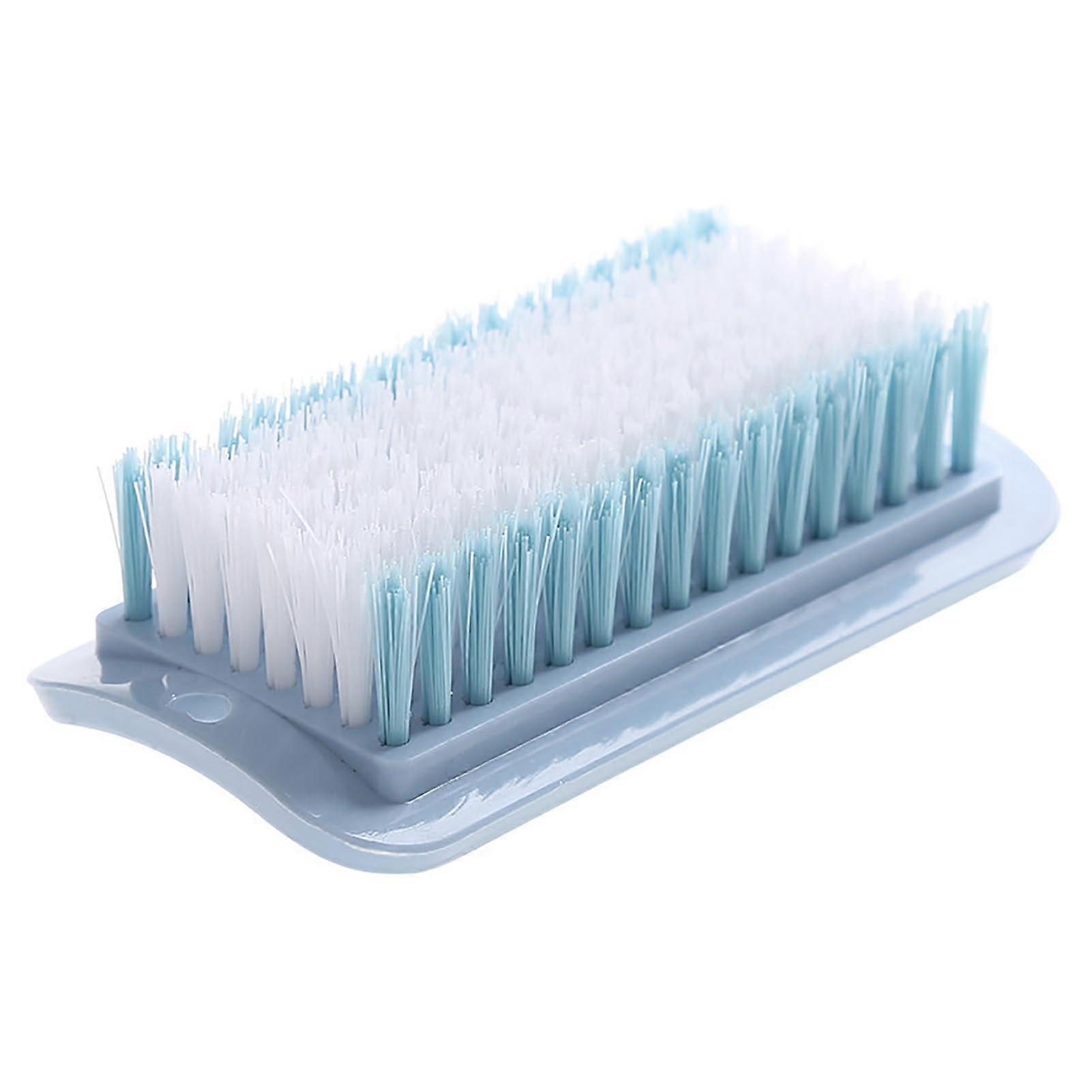 Robust shoe cleaning brush with soft, versatile laundry brush for deep cleaning