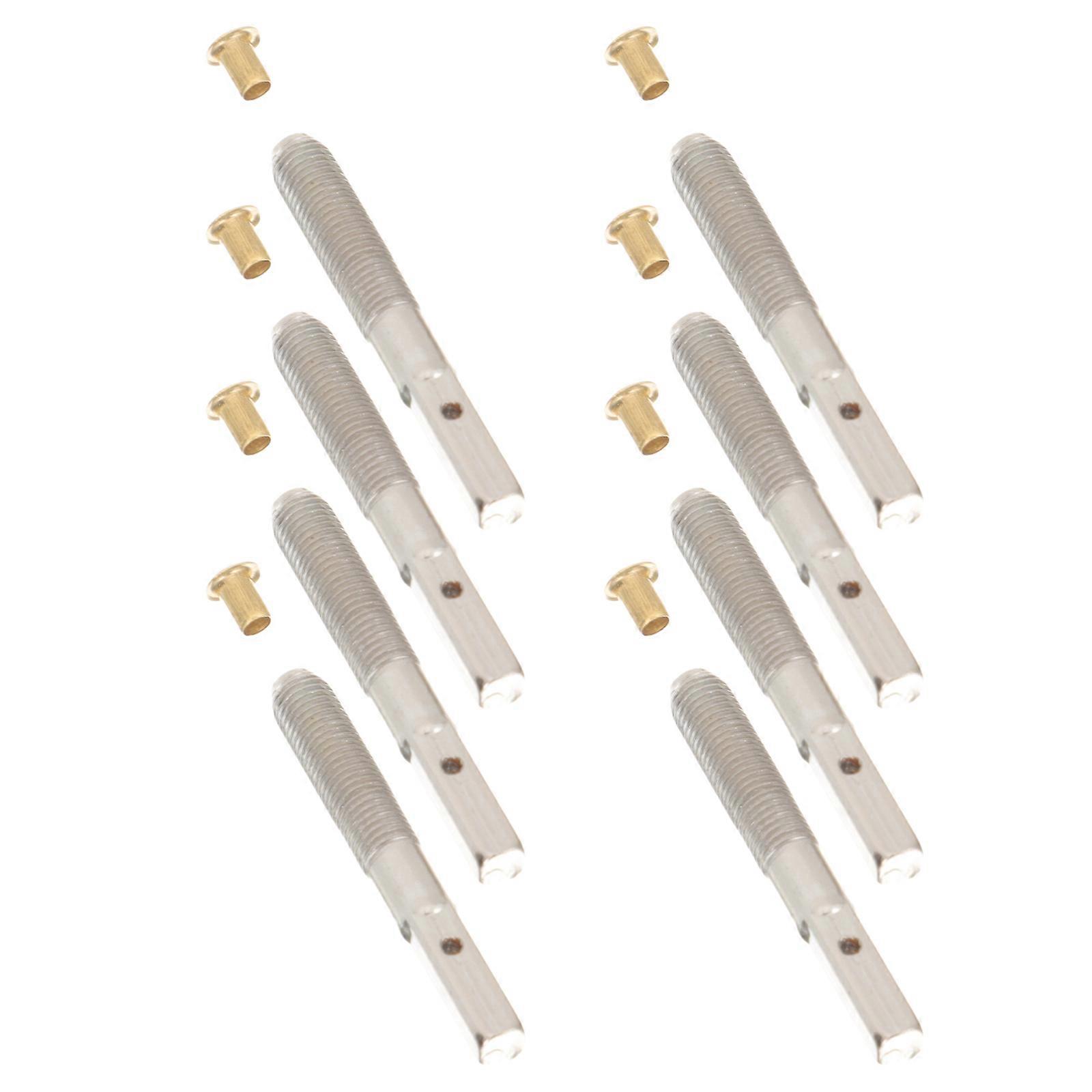 Threaded Lyre Pegs Professional Design Lyre Harp Accessories for Musicians Steel String Fixator 8Pcs