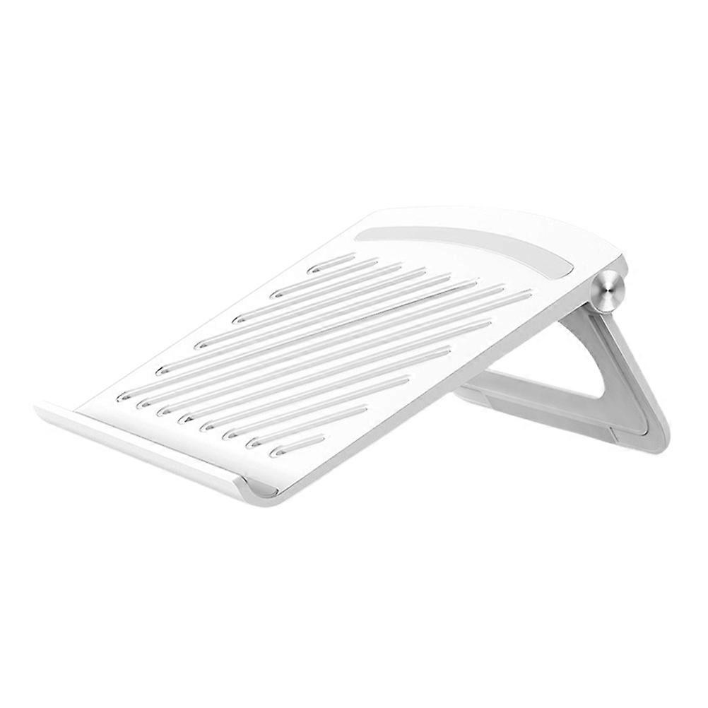 Adjustable Foldable Laptop Stand with Stable Riser, Hollow Panel for Cooling, Ergonomic Multi Angle Desktop Holder for Home Office Use
