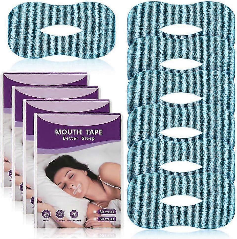 Mouth Tape for Sleeping 30 PCS Anti-Snoring Strips for Improved Nose Breathing and Snore Reduction,Pain-Free Removal and Hypoallergic Tape
