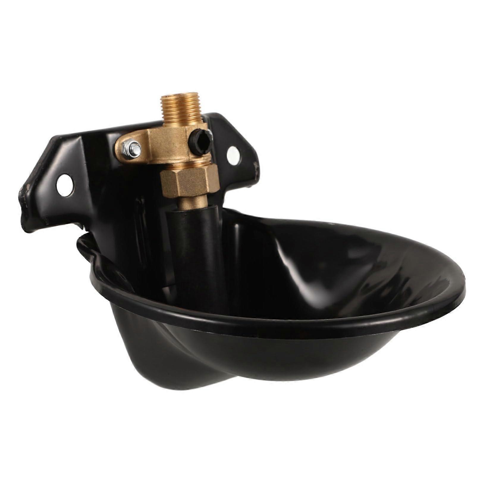 Automatic Water Bowl for Cows - Durable Plastic Livestock Drinker with Copper Valve, Easy to Use and Maintain
