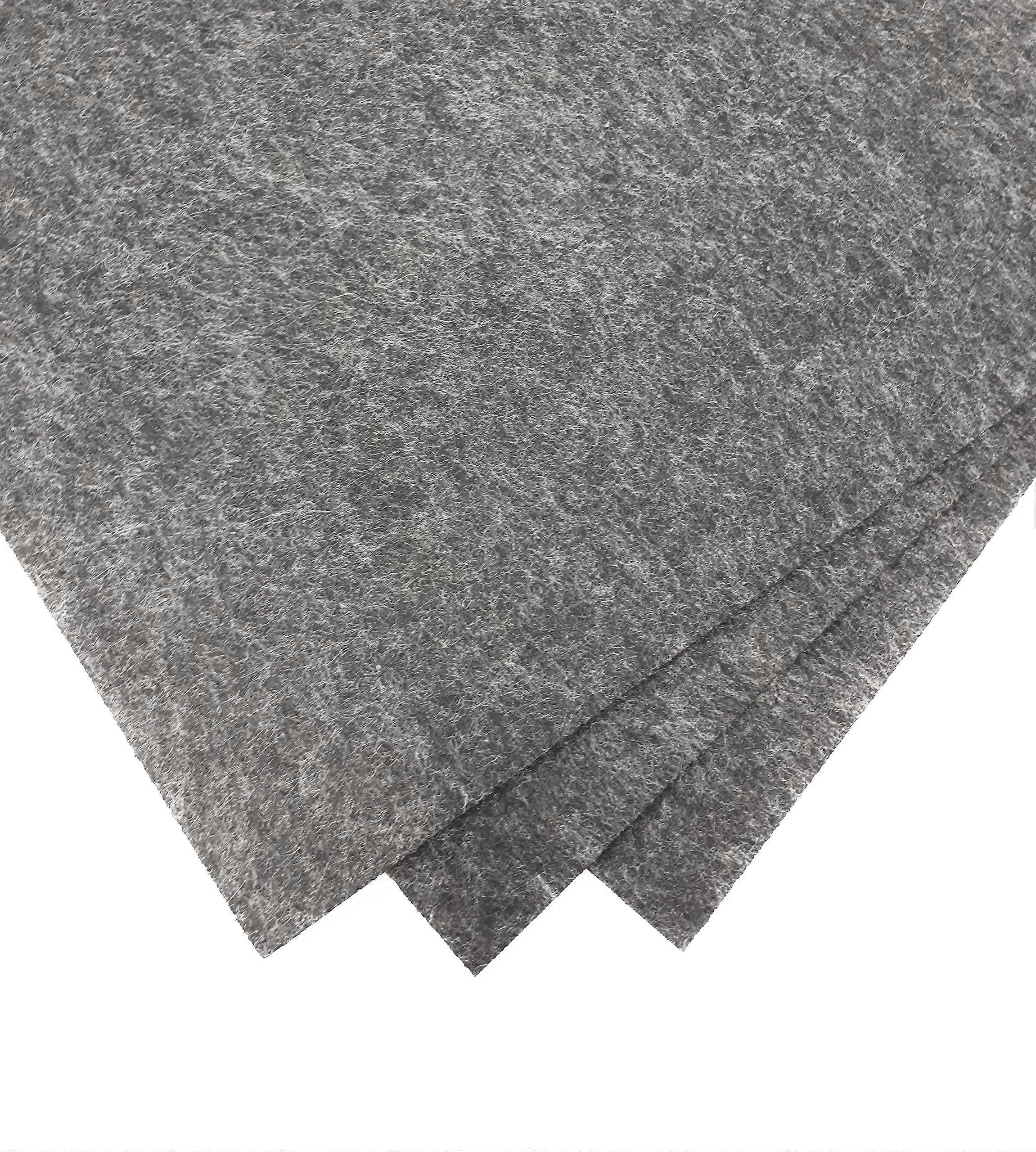Craft Felt 40 x 30 cm Pack of 3 Gray