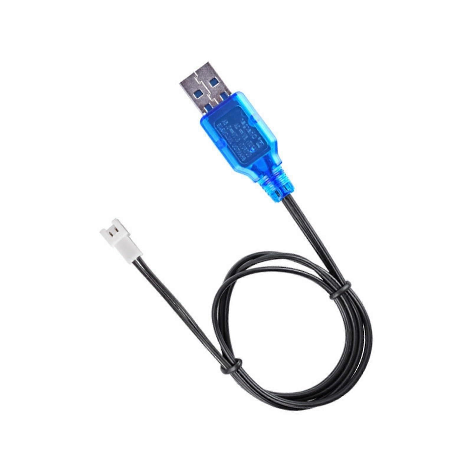 3.7V 400mAh Battery Charging Cable for UAV Models, USB Charger with XH2.54-2P Connector, Compatible Replacement Accessory