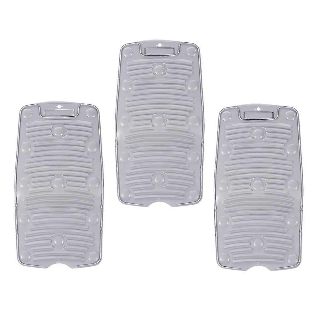 Washboard for Clothes Multi-Function Washboard Non-Slip Clothes Washing Tool Home Users Rectangular 44.5X23cm 3Pcs