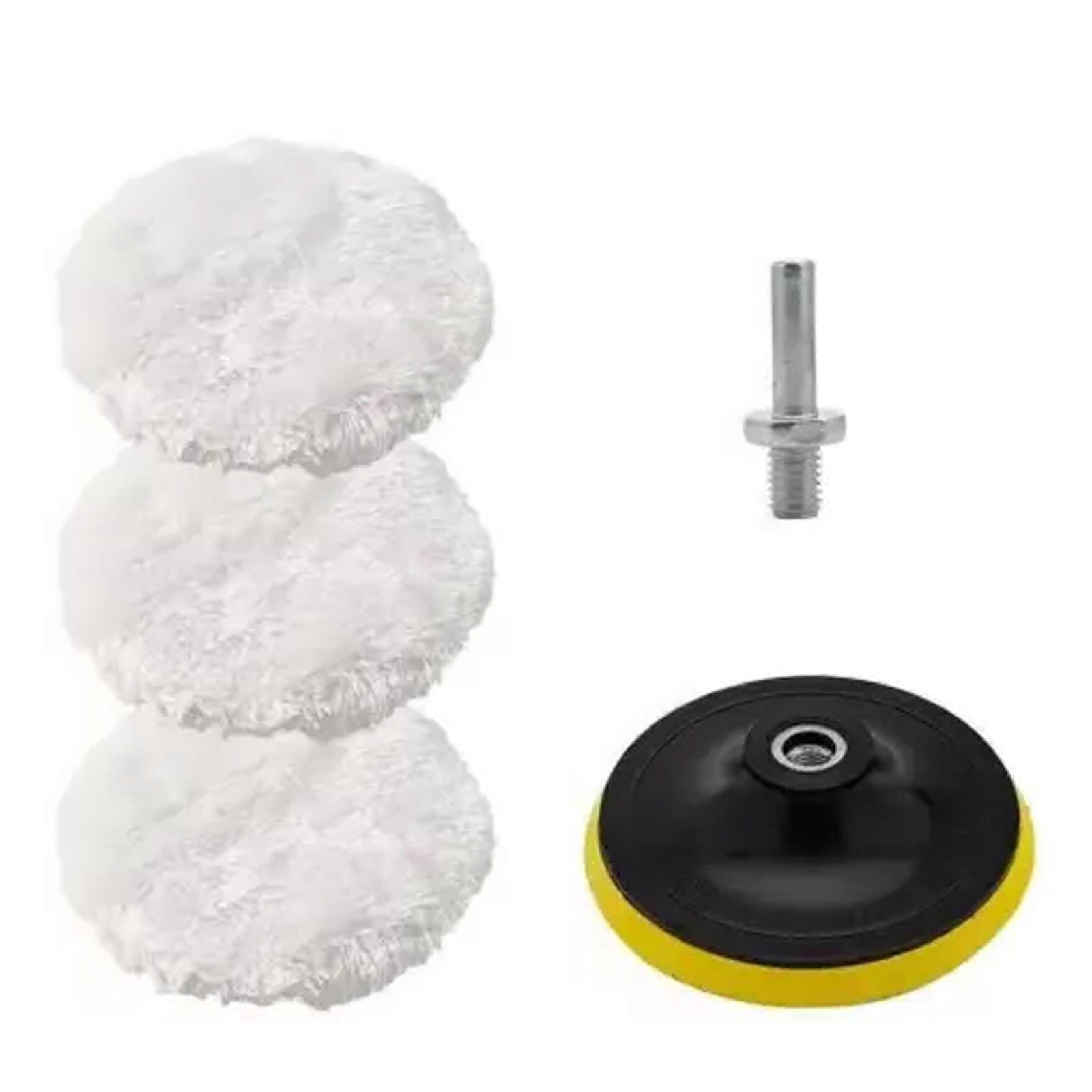 5pcs Car Polishing Pads Wool Designs Wool Polishing Pad Upgrades for Efficient Scratch Removal & Paint Restoration Multicolor