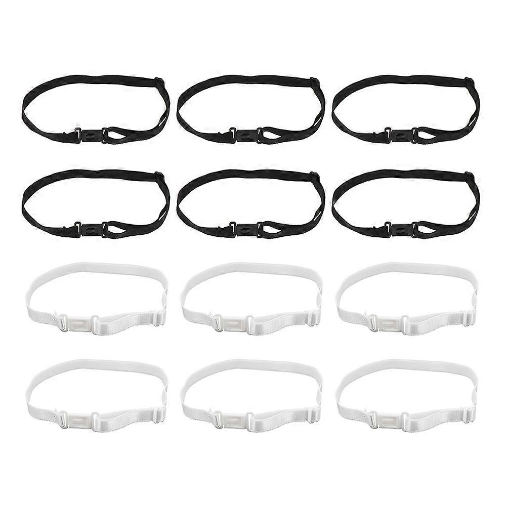 Bow Tie Extension Strap Men Women Adjustable Elastic Bands Rectangular Shape For Graduation Party Banquet 46X1X0.3CM 20Pack