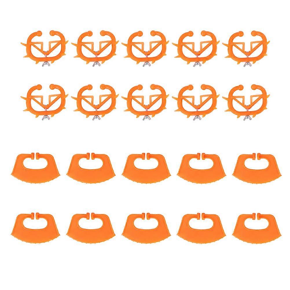10Pcs Cattle Weaner Calf Nose Rings Plastic Weaning Tool Nose Clip Set