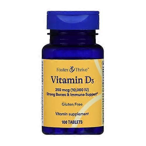 Foster And Thrive Vitamin D3 ,250 Mcg ,100 Tabs (Pack of 1)