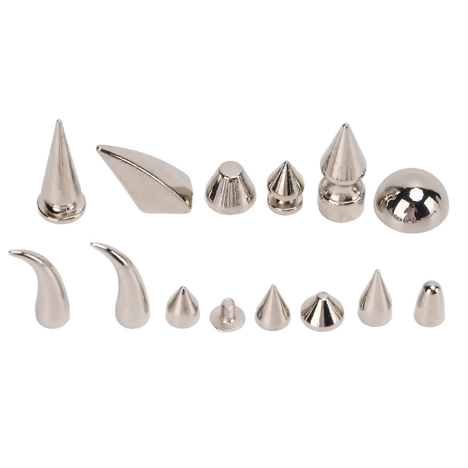 270Pcs 12 Styles Punk Rivet Kit Fine Workmanship Smoothly Durable Zinc Alloy Material Leather Hardware Accessory