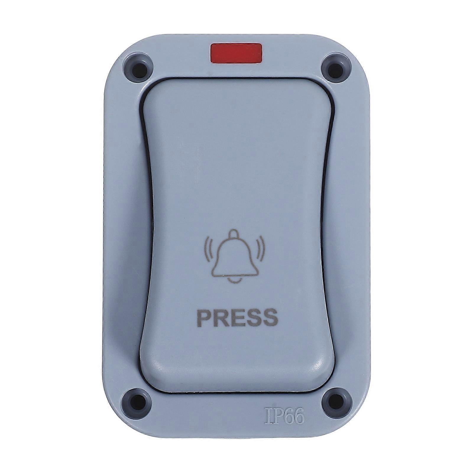 Garage Access Control Surface Mounted Switch Doorbell Push Button For Construction Sites Outdoor Use 9.00X6.00X5.50CM Easy Installation 1Set
