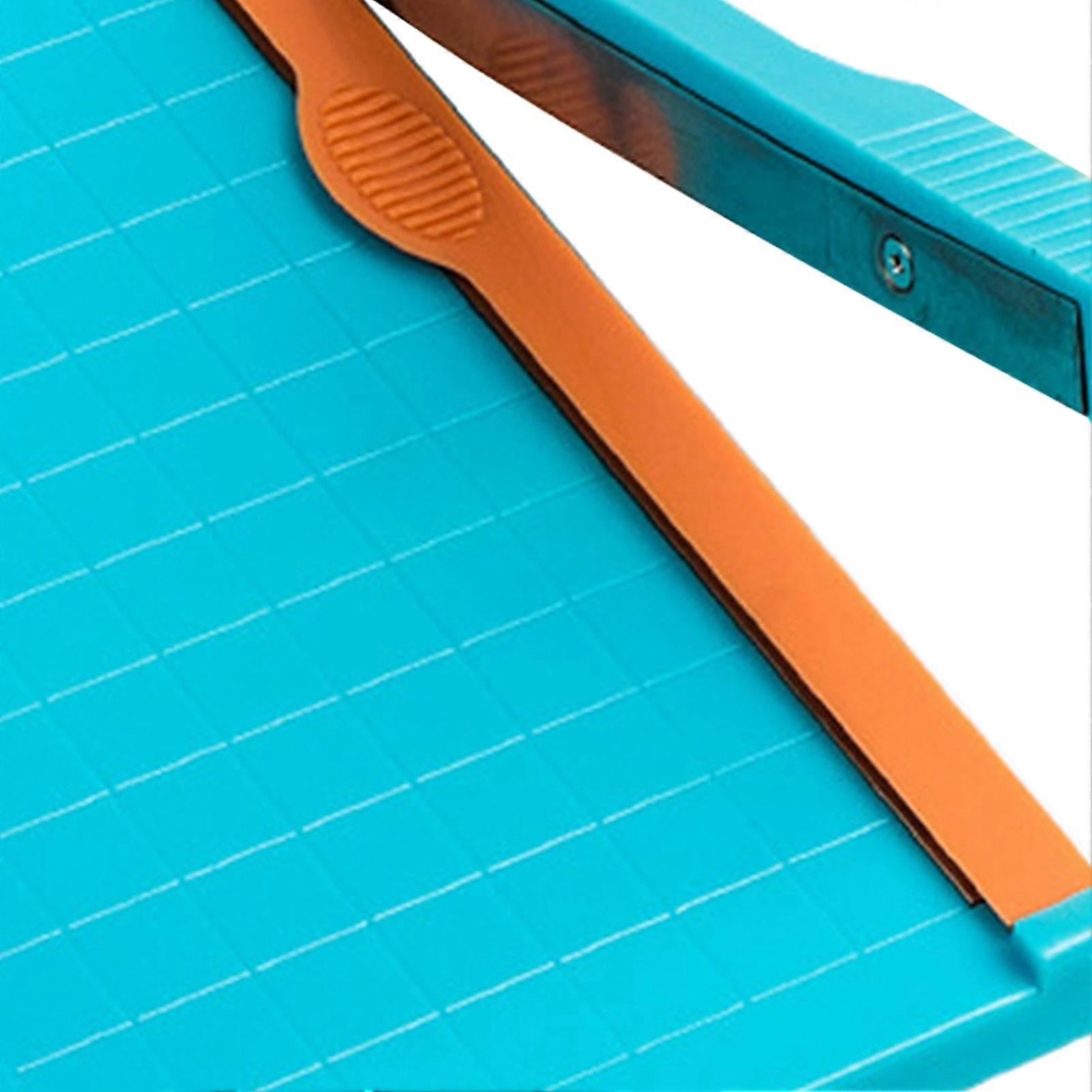 Portable Paper Cutter Multipurpose Efficient Clear Scale High Accuracy A4 Paper Trimmer for Scrapbooking Craft Paper Photos Light Blue